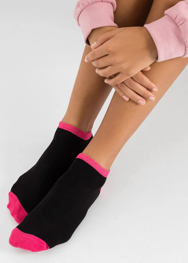 Calcetines deportivos con los días de la semana (8 pares) de algodón orgánico Negro multicolor