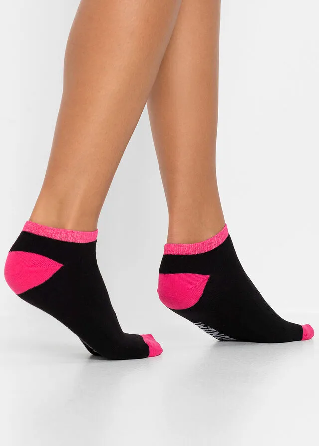 Calcetines deportivos con los días de la semana (8 pares) de algodón orgánico Negro multicolor