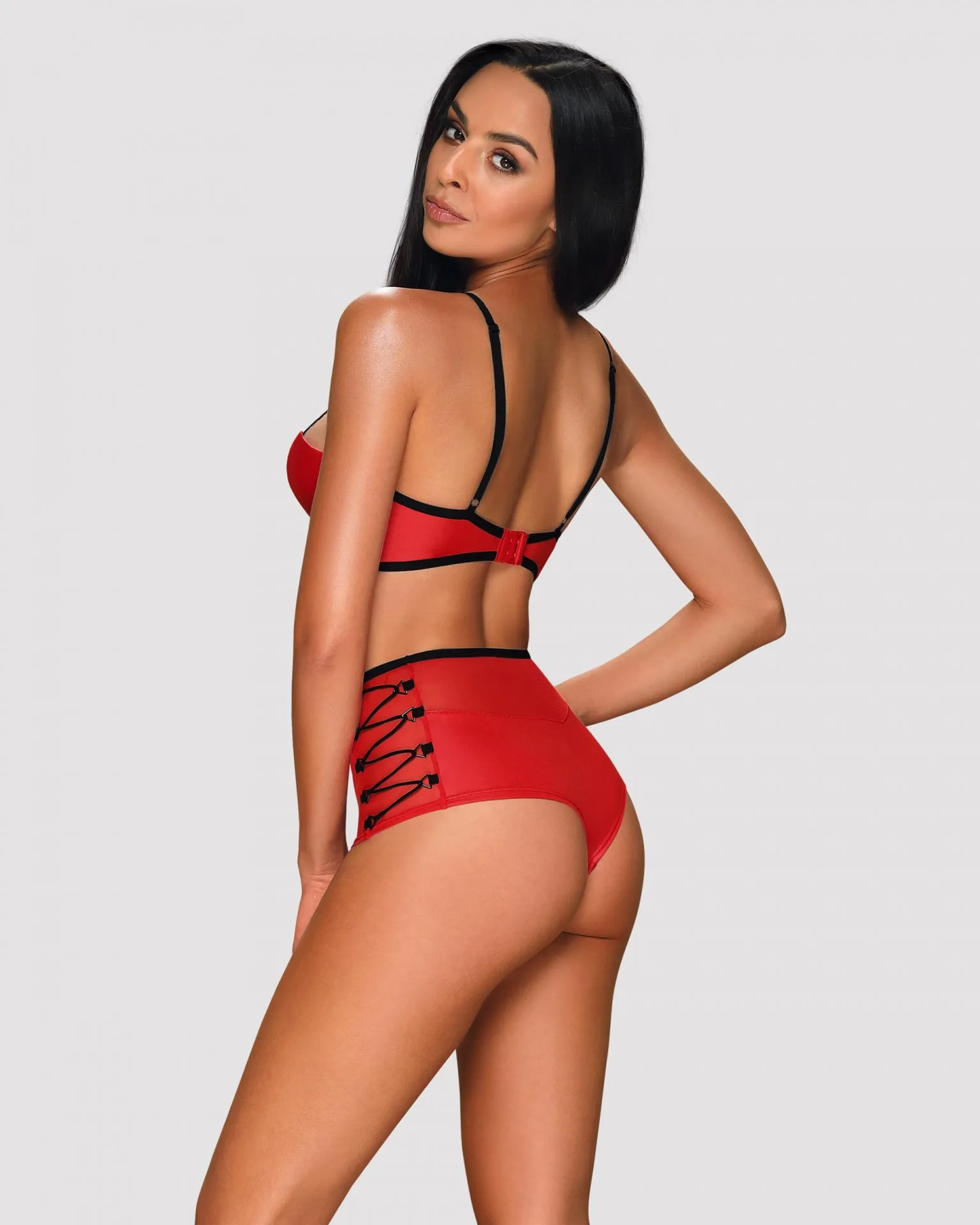 Caliente conjunto lencero Rojo
