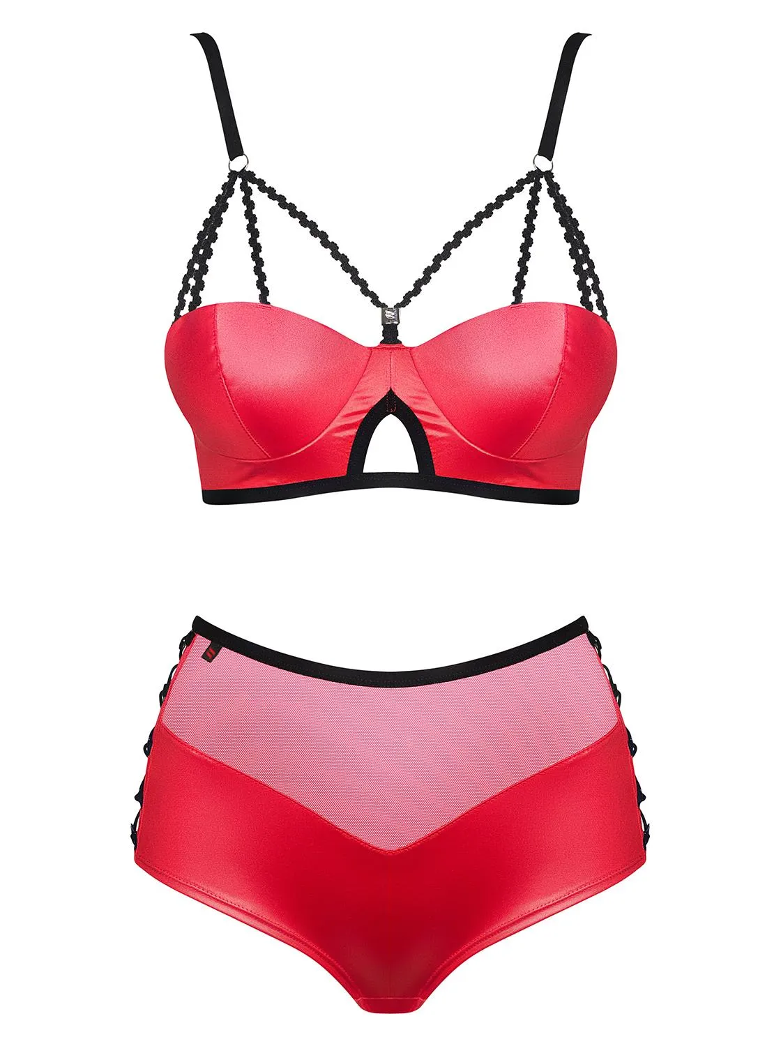Caliente conjunto lencero Rojo