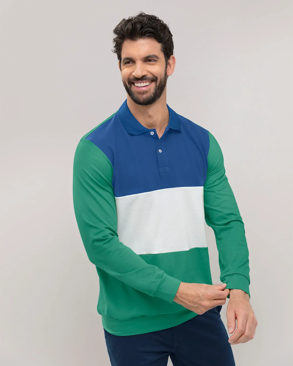 Camibuzo con franjas de color