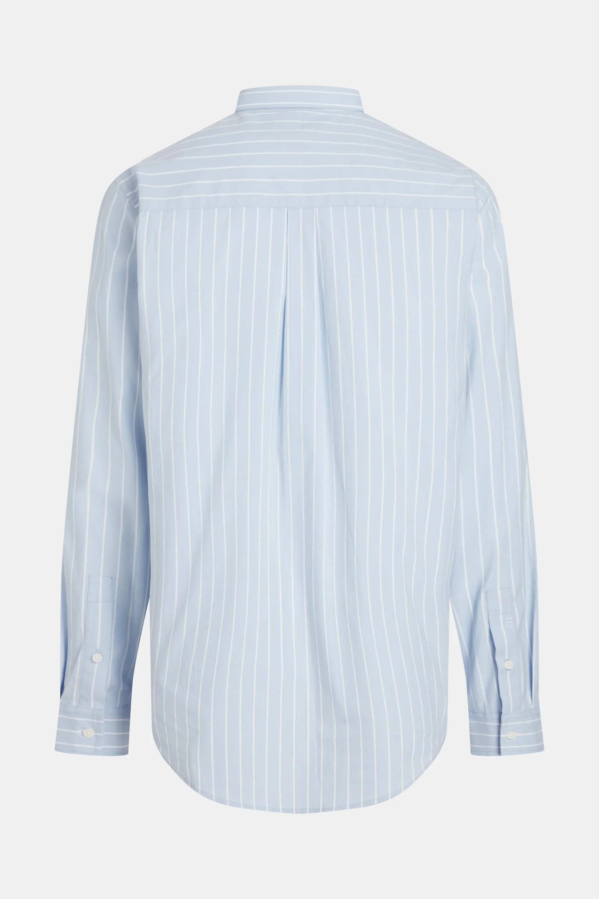 Camisa holgada de popelina con diseño a rayas