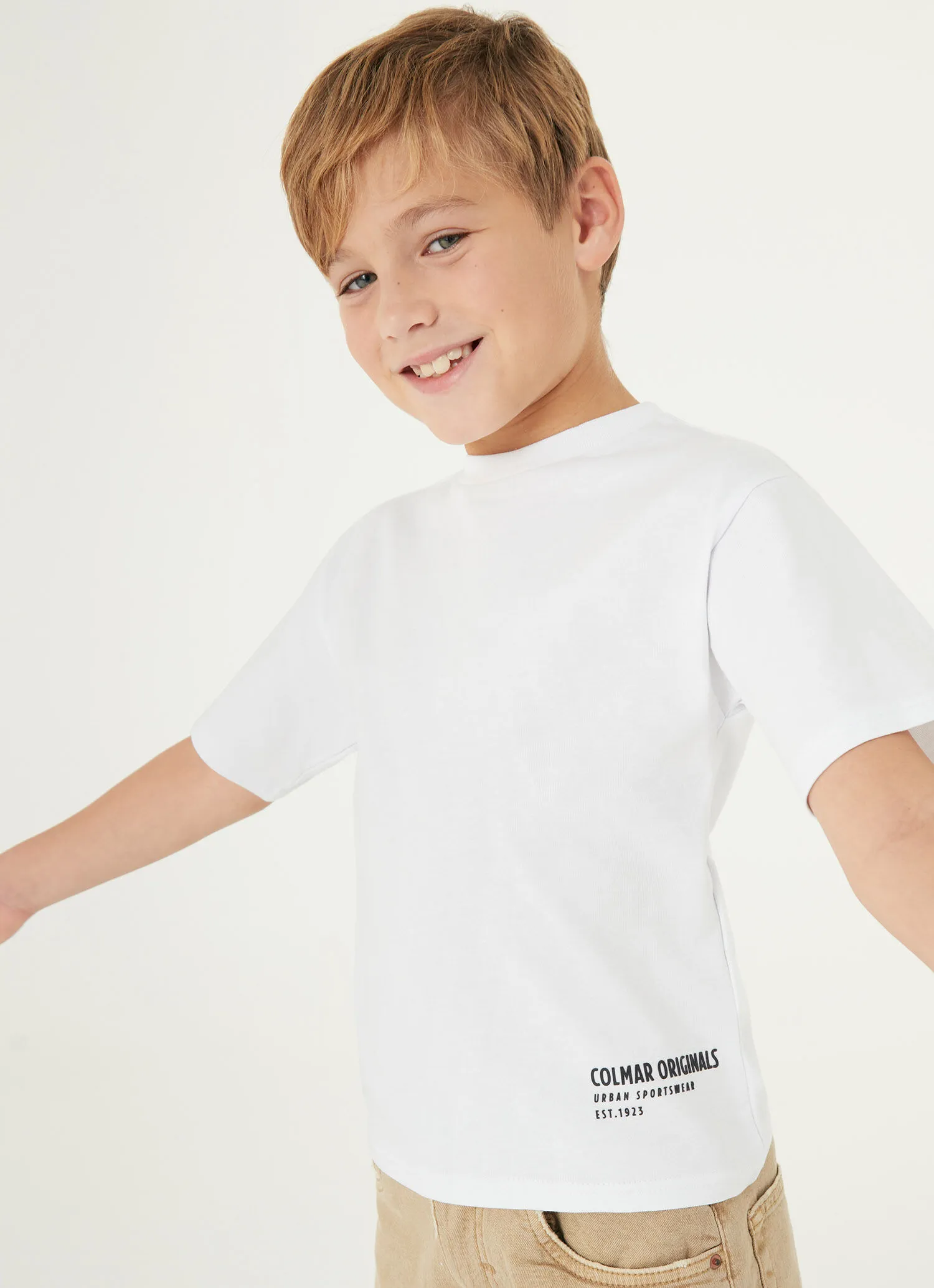 Camiseta 100 % algodón con logotipo Colmar 3D