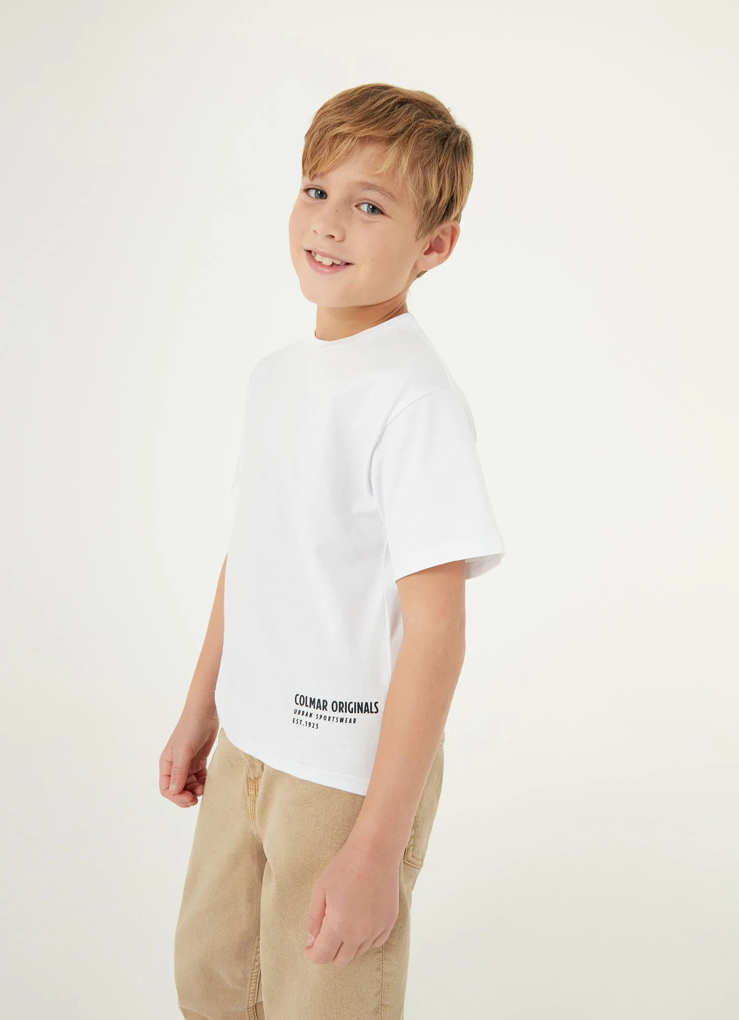 Camiseta 100 % algodón con logotipo Colmar 3D