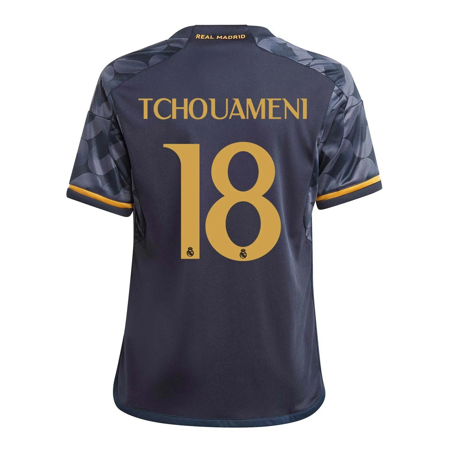 Camiseta adidas 2a Real Madrid Tchouameni niño 2023 2024