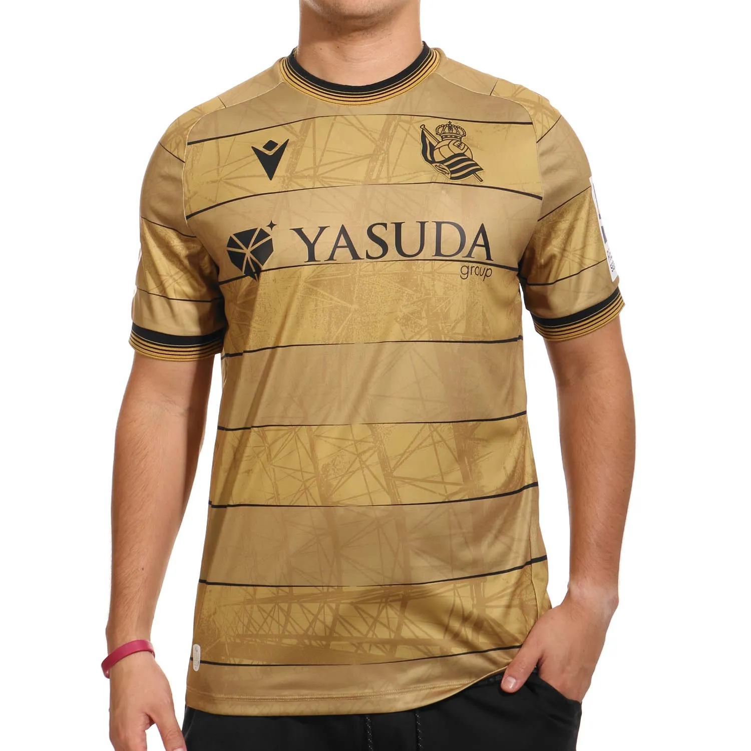 Camiseta auténtica Macron 2a Real Sociedad 2024 2025