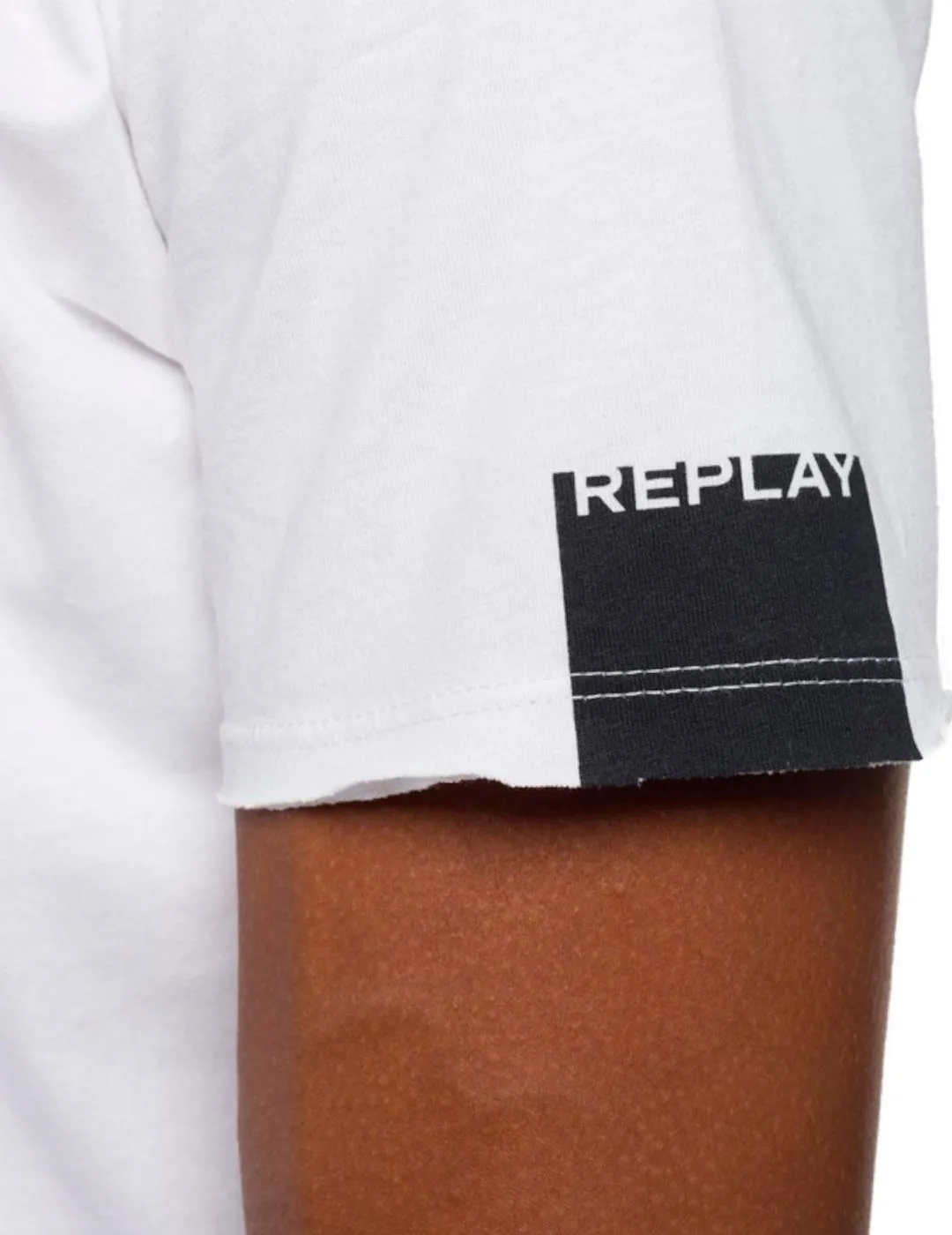 CAMISETA BáSICA REPLAY BLANCA PARA HOMBRE &
