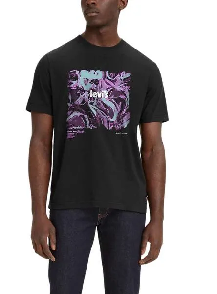 Camiseta Levis Strauss Negro para Hombre