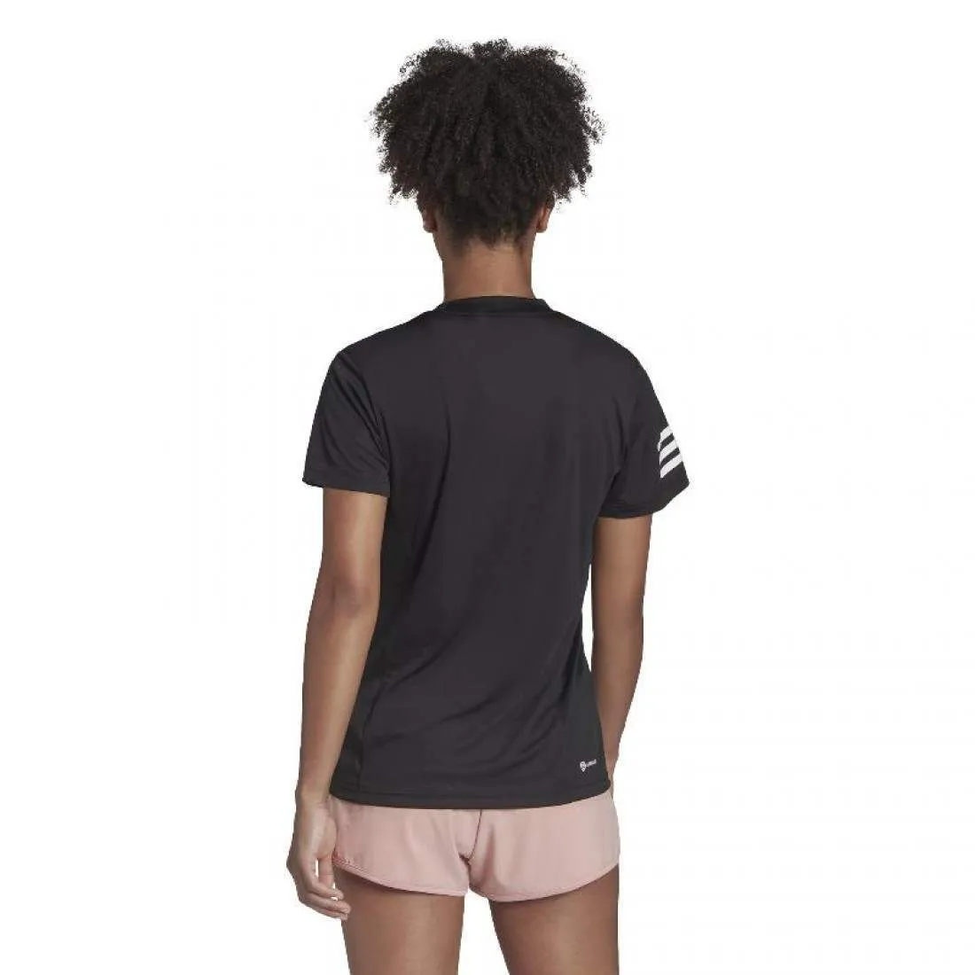 Camiseta Manga Corta Adidas Club Negro Mujer | Adidas