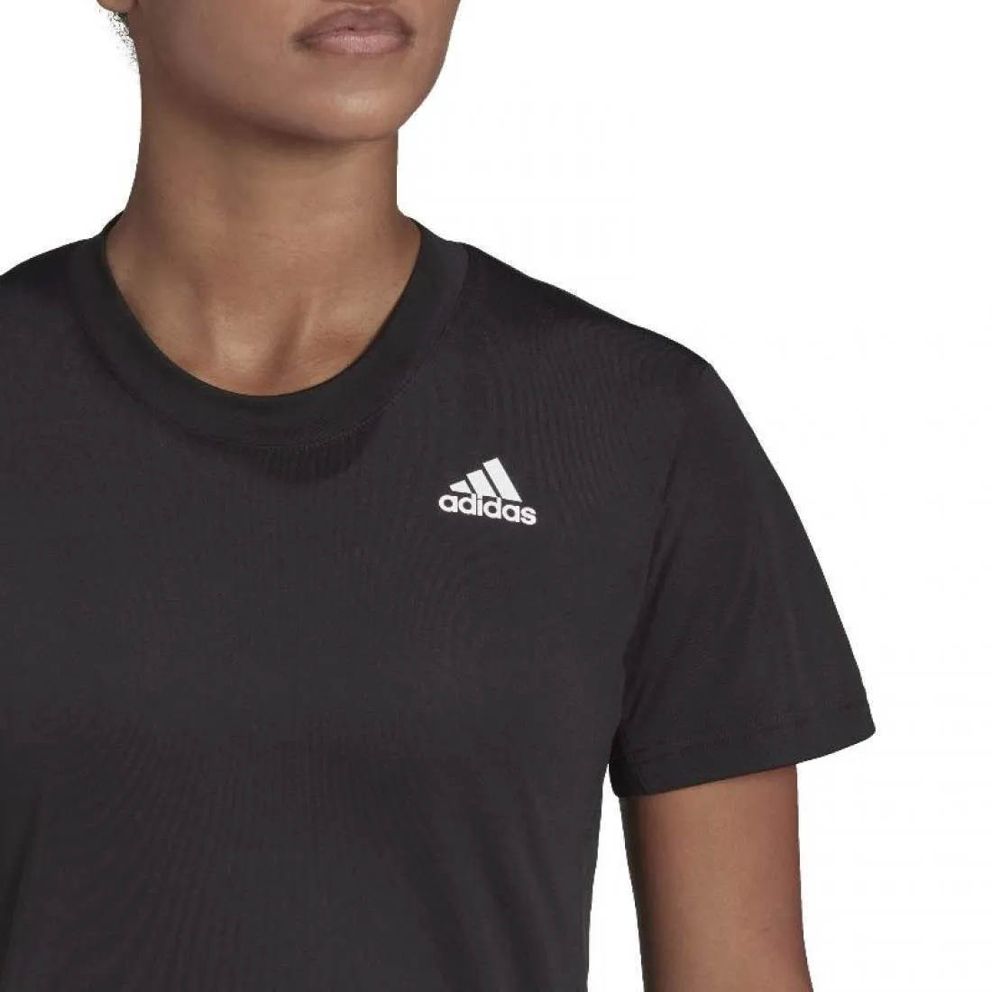 Camiseta Manga Corta Adidas Club Negro Mujer | Adidas