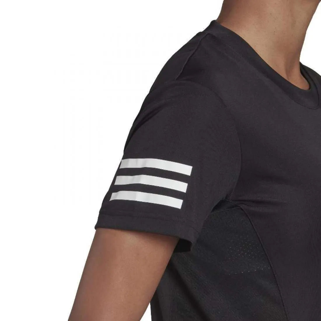 Camiseta Manga Corta Adidas Club Negro Mujer | Adidas