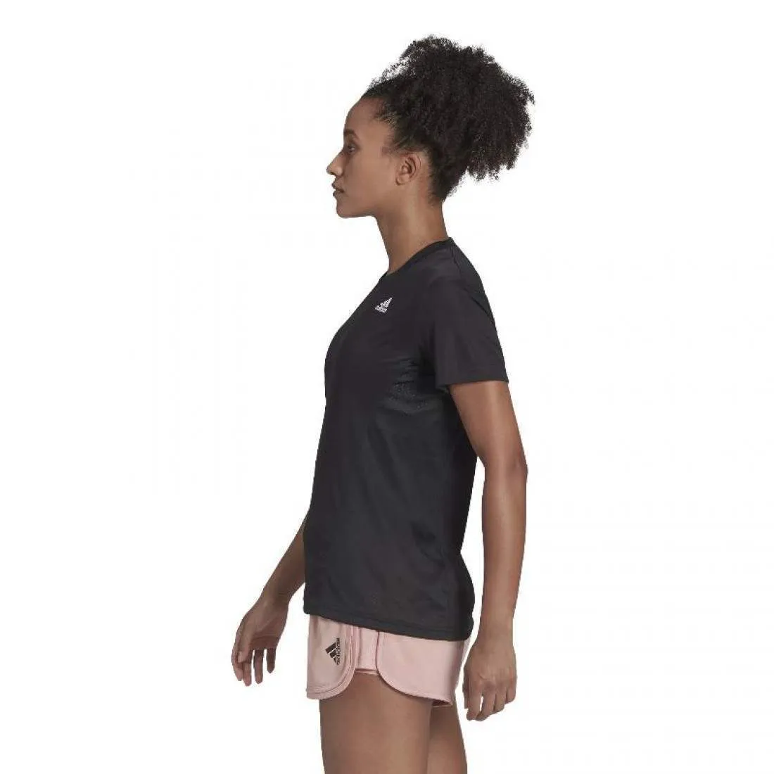 Camiseta Manga Corta Adidas Club Negro Mujer | Adidas