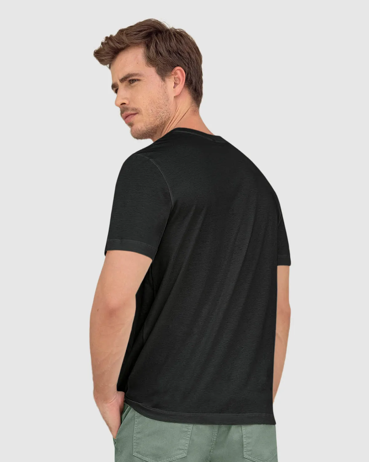Camiseta manga corta básica 100% algodón