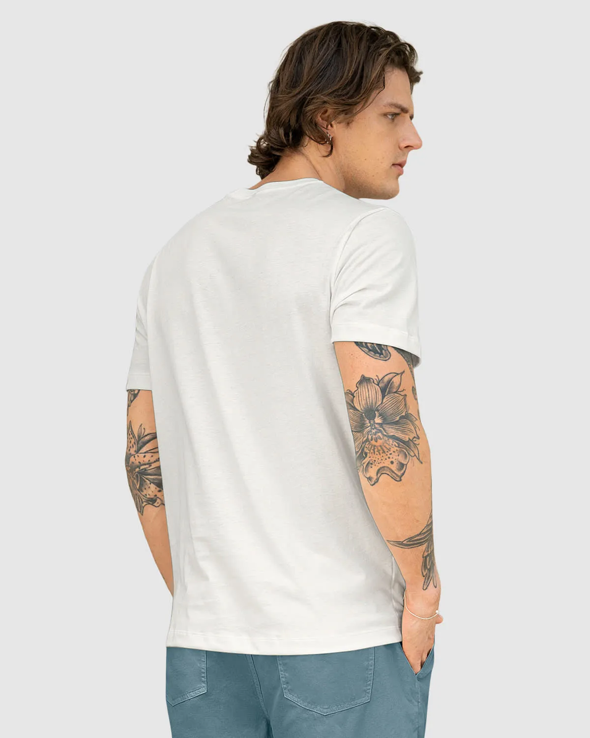 Camiseta manga corta básica 100% algodón