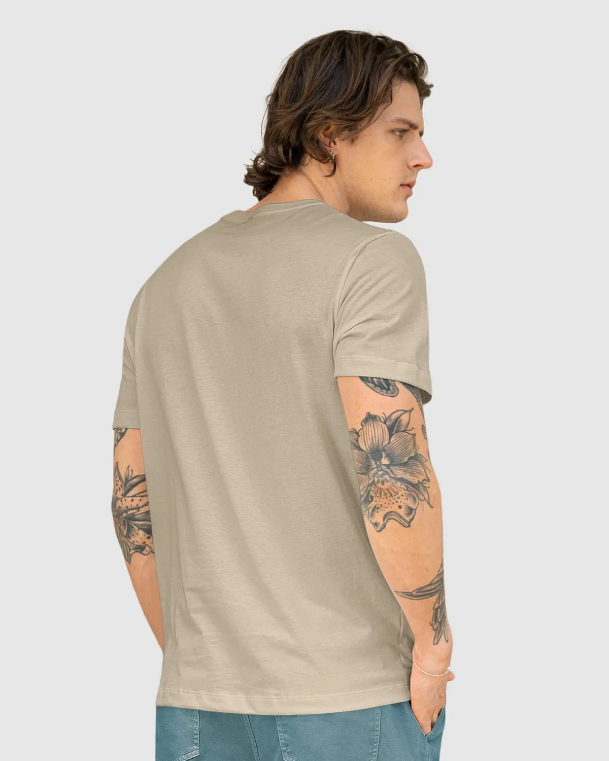 Camiseta manga corta básica 100% algodón