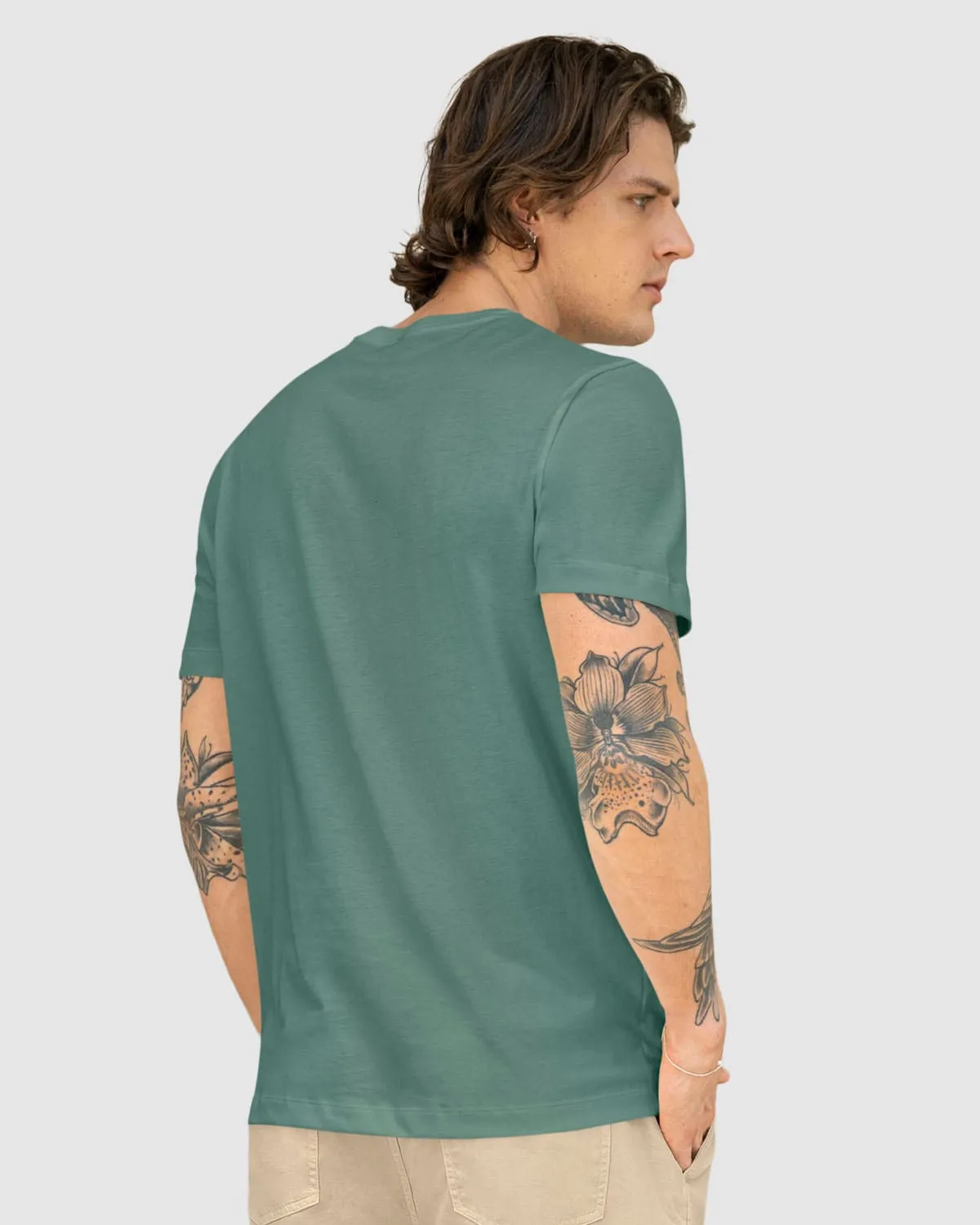 Camiseta manga corta básica 100% algodón