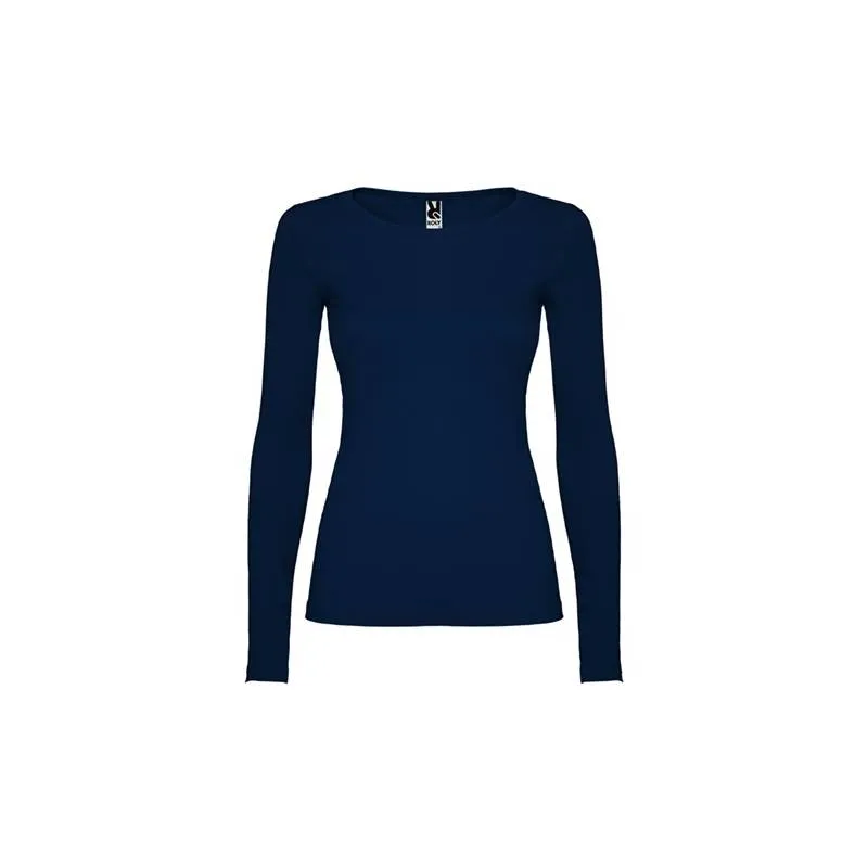 Camiseta manga larga de mujer semientallada