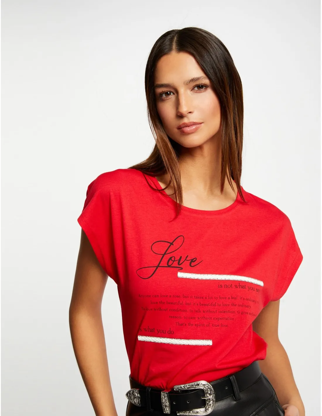 CAMISETA MC MORGAN DLOV PRINT LETRAS