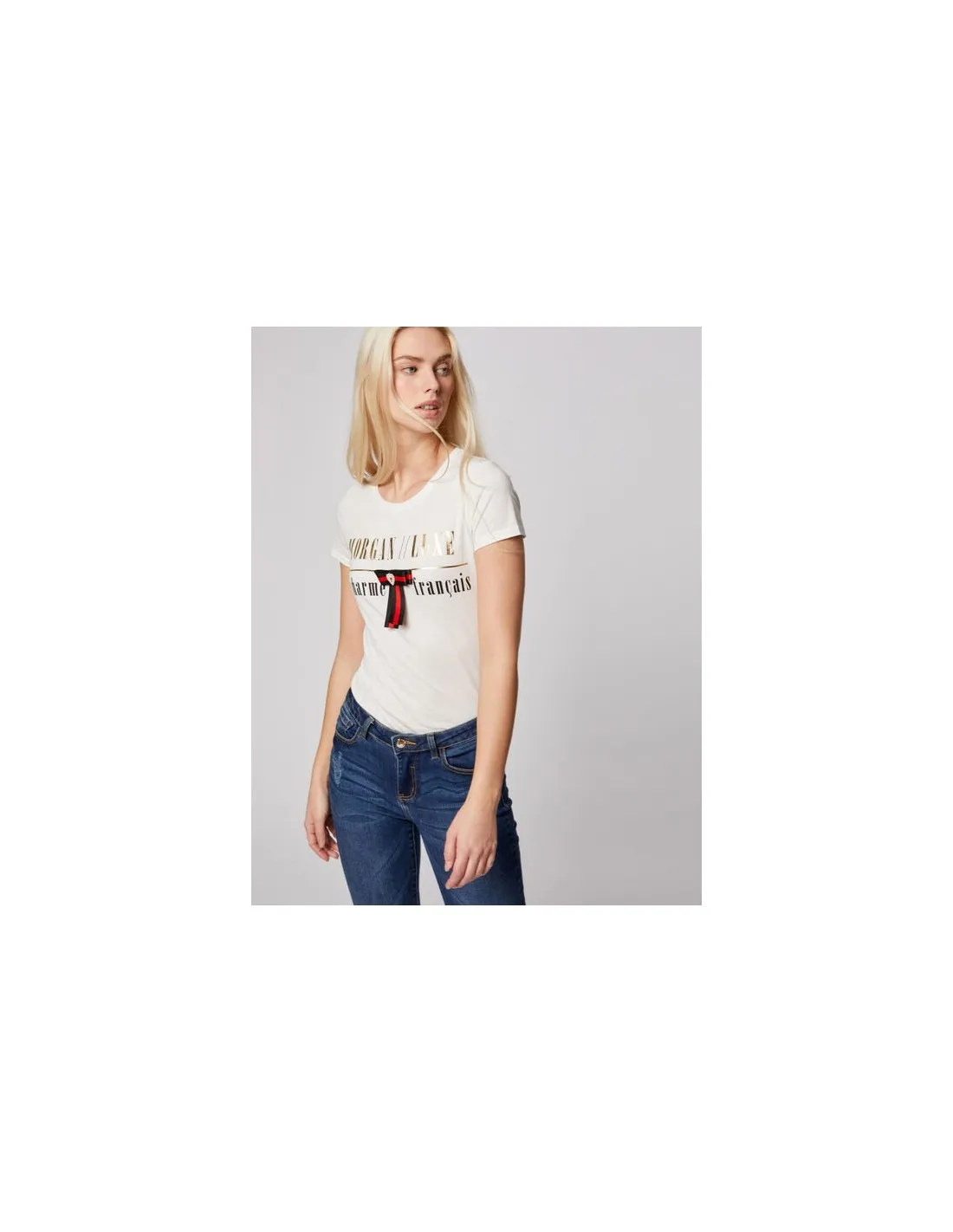CAMISETA MC MORGAN DLUXE LAZO CORAZON PI