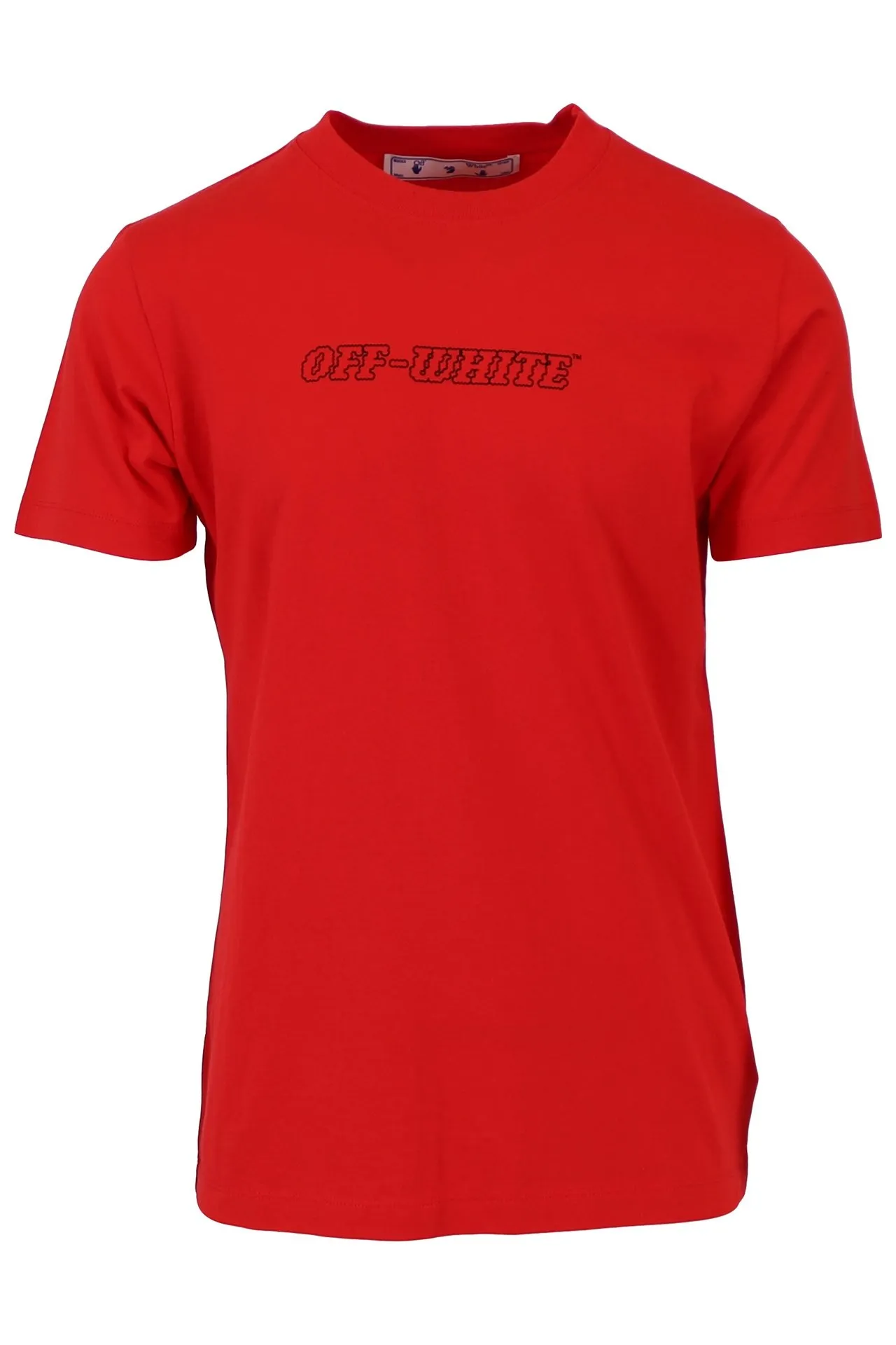 CAMISETA OFFWHITE ROJA CON ESTAMPADO GRáFICO