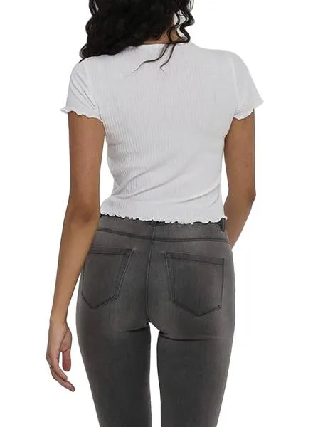 Camiseta Only Emma Blanco Para Mujer