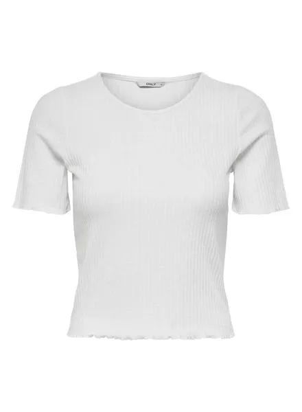 Camiseta Only Emma Blanco Para Mujer