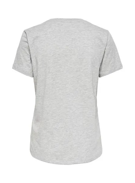 camiseta only liggy gris para mujer