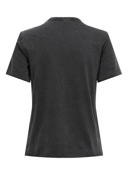 Camiseta Only Lucy Negro para Mujer