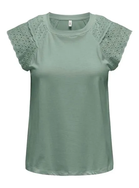 Camiseta Only Xiana Verde Para Mujer