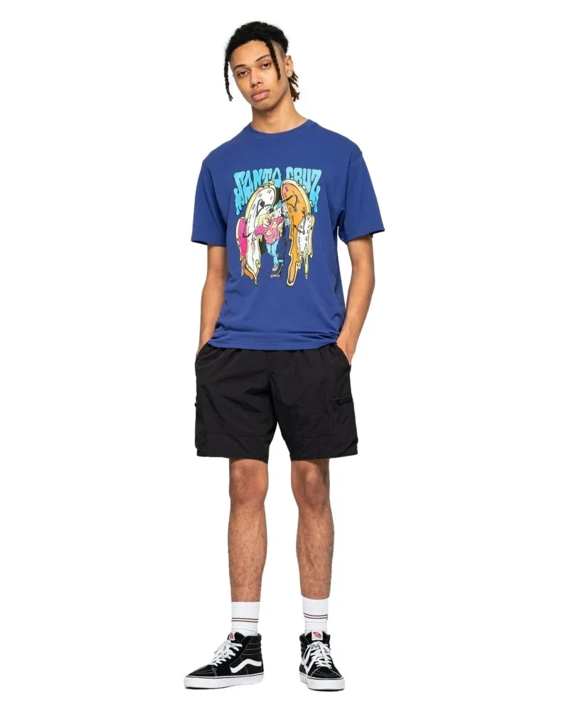 Camiseta santa cruz marino grabke melting clocks tee