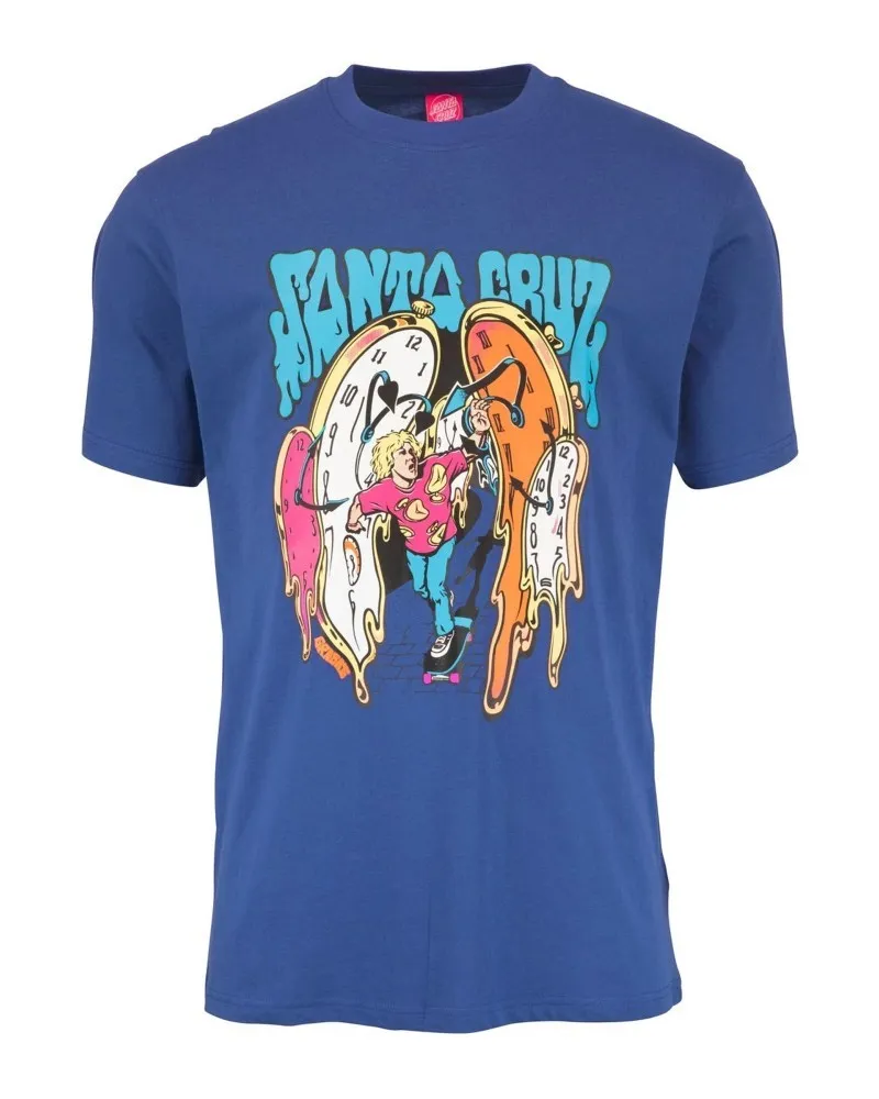 Camiseta santa cruz marino grabke melting clocks tee