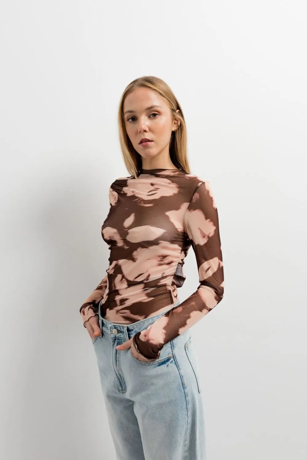Camiseta tul estampado
