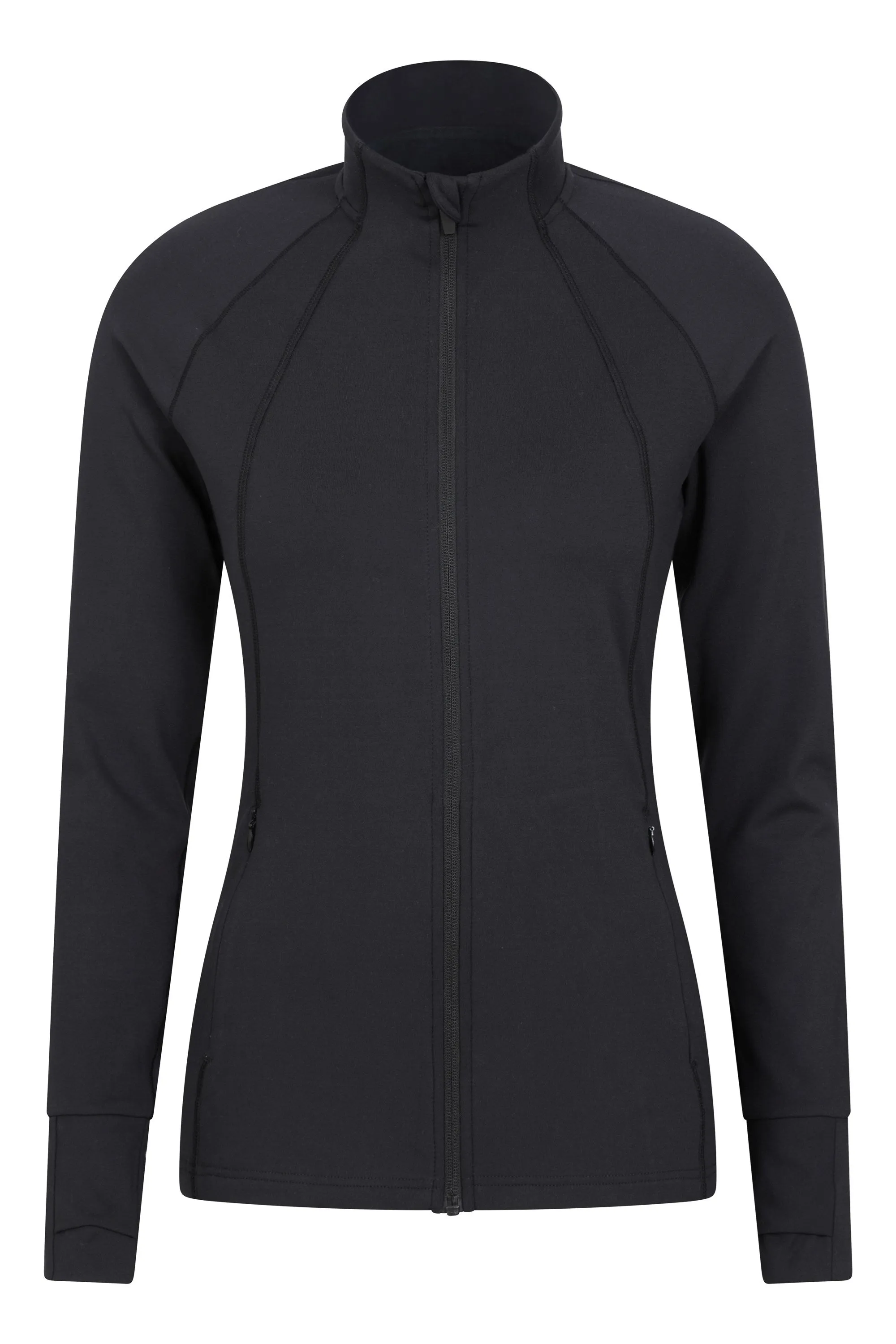 Capa intermedia deportiva entallada reciclada para mujer
