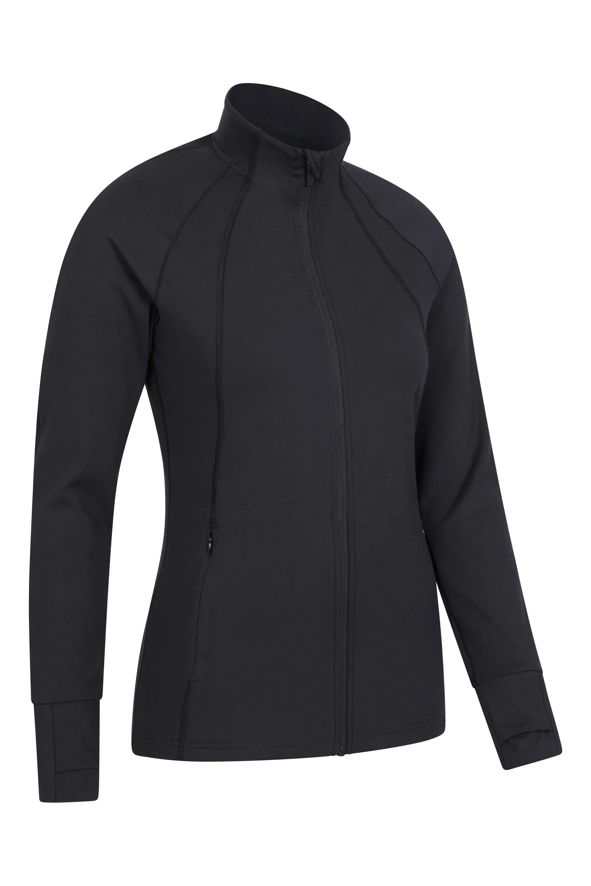 Capa intermedia deportiva entallada reciclada para mujer