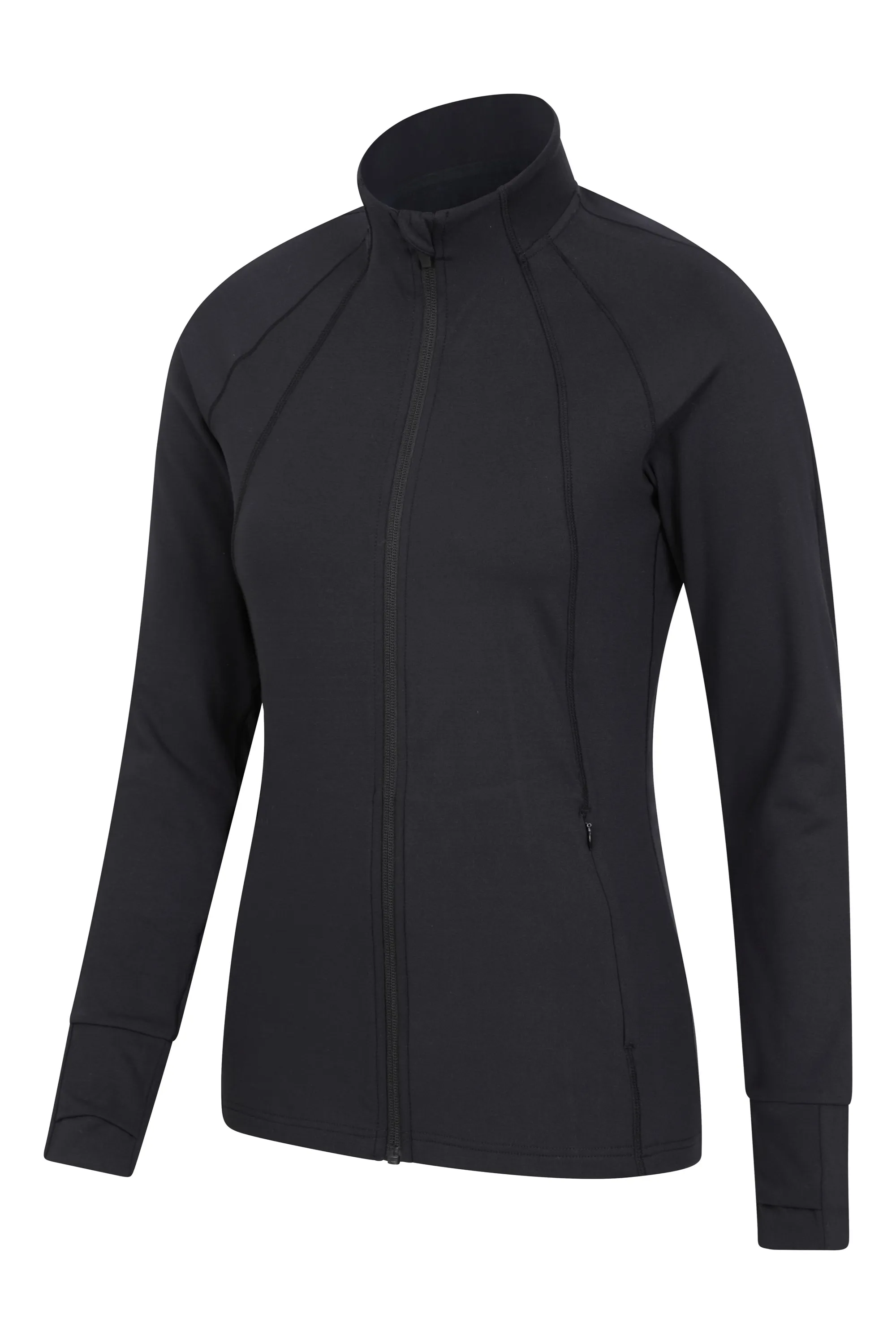 Capa intermedia deportiva entallada reciclada para mujer