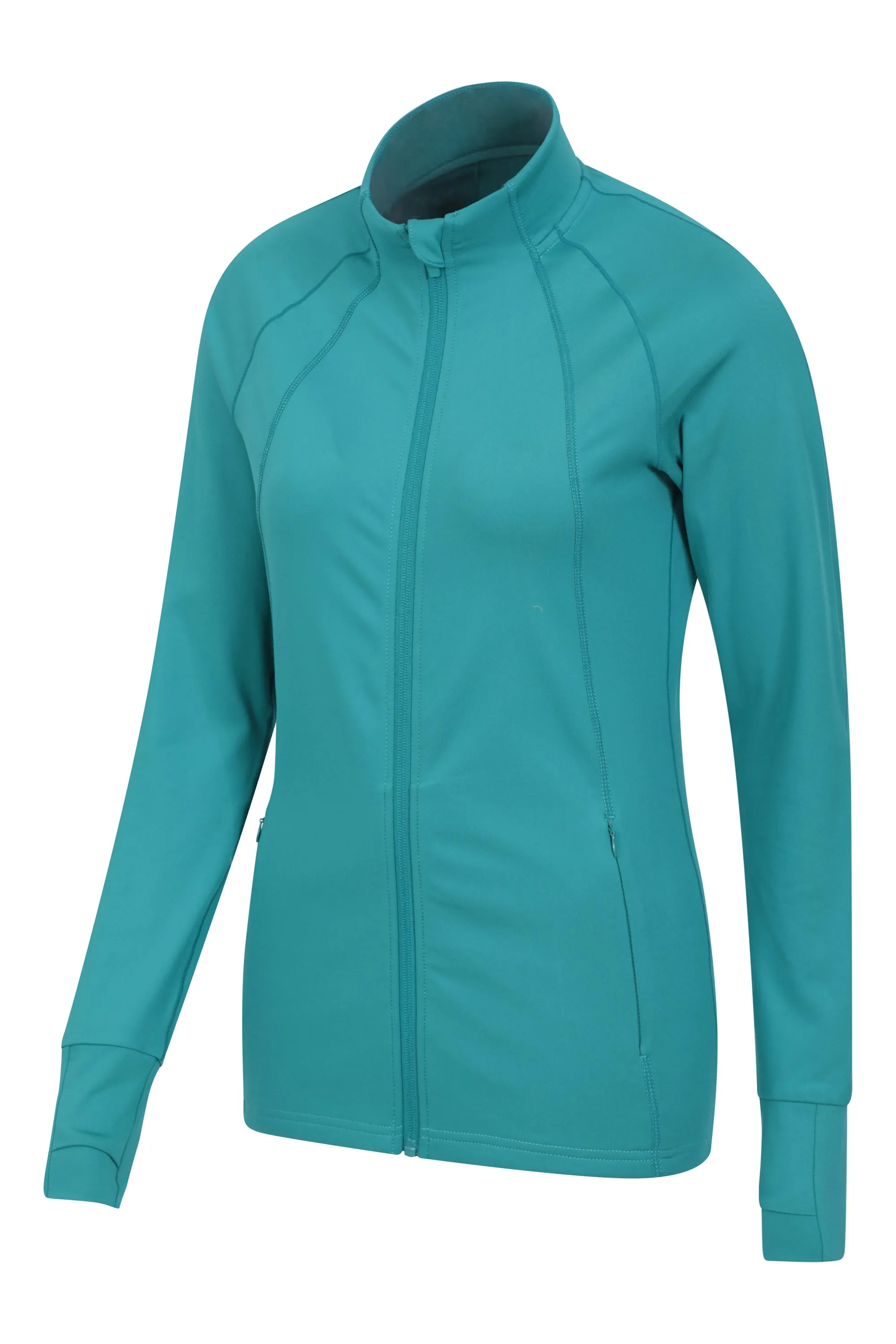 Capa intermedia deportiva entallada reciclada para mujer