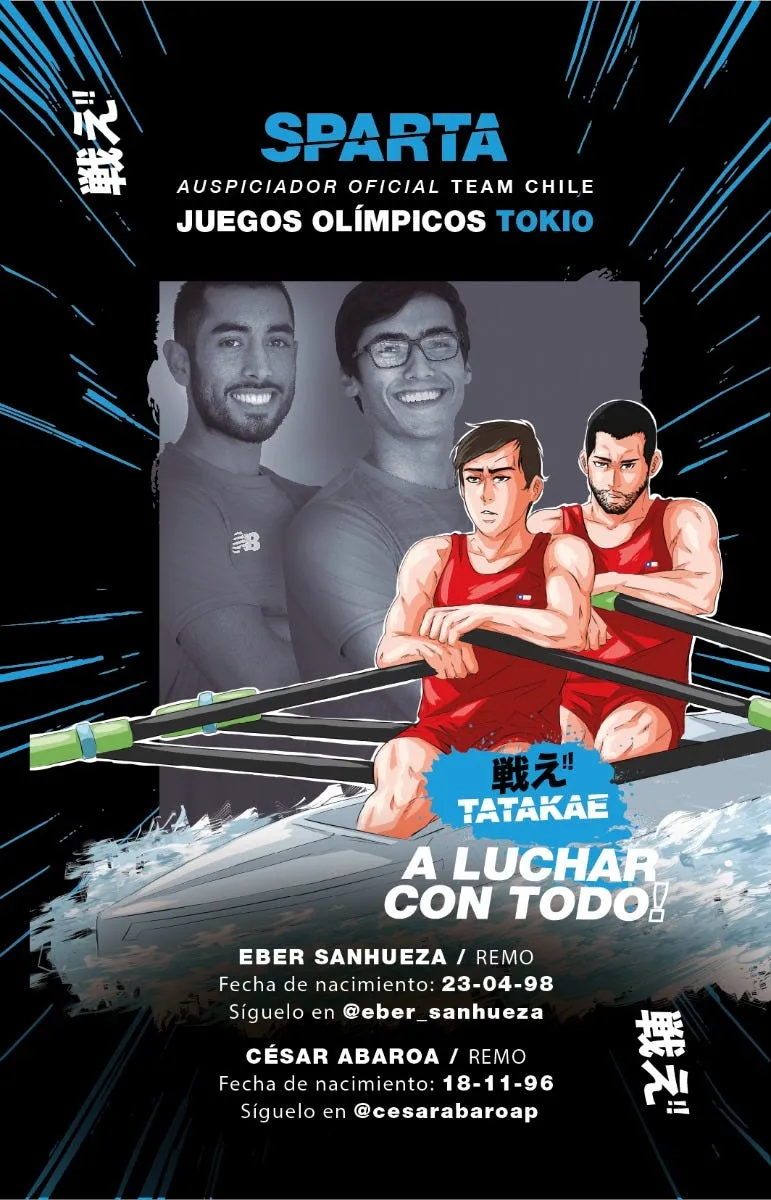 Cartas Coleccionables Team Chile JJOO Tokio 2020