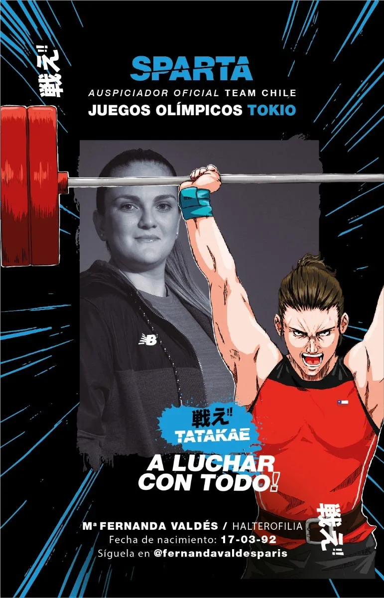Cartas Coleccionables Team Chile JJOO Tokio 2020