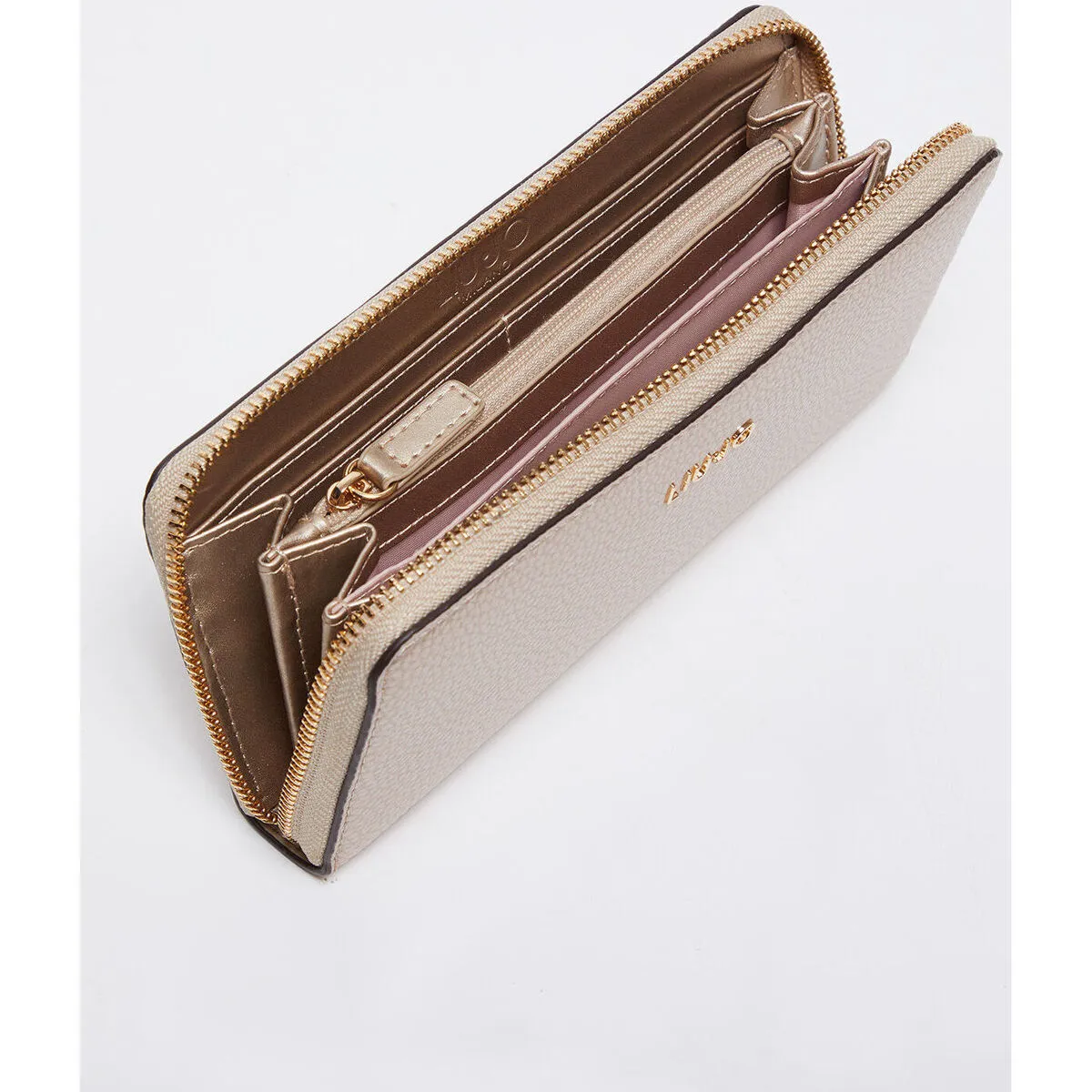 Cartera grande con cremallera alrededor