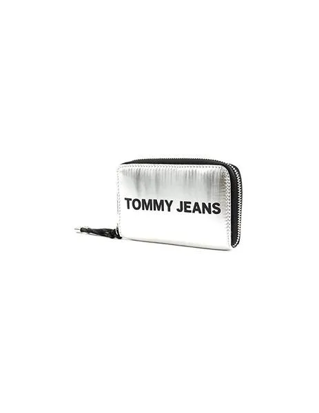 cartera tommy hilfiger acabado metalizado small