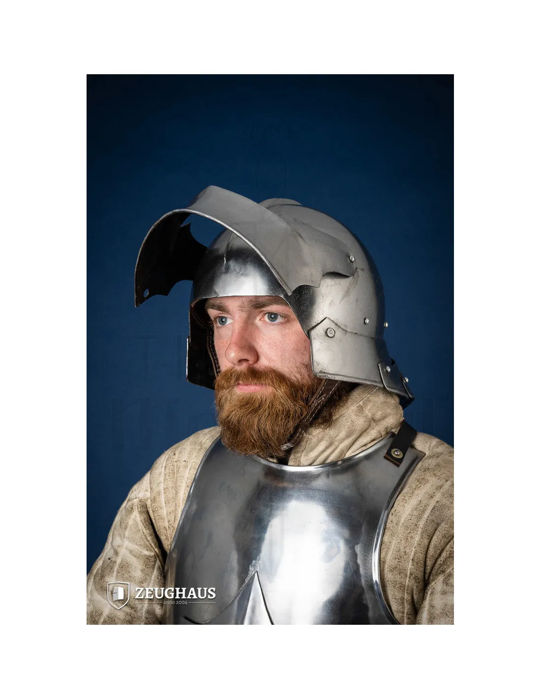 Casco Sallet Alemán S. XV, acero pulido (1,6 mm.)
