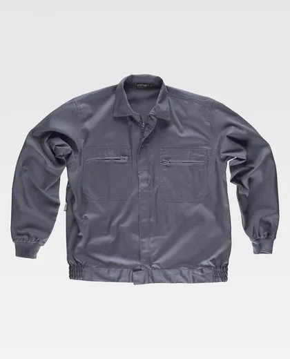Cazadora con cremalleras de nylon Gris
