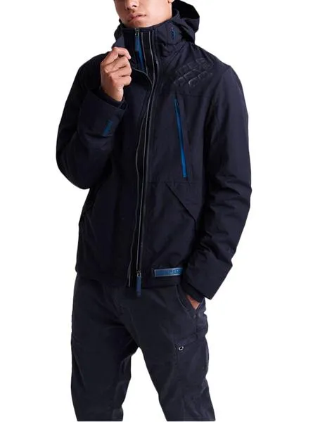 cazadora superdry windattacker azul para hombre