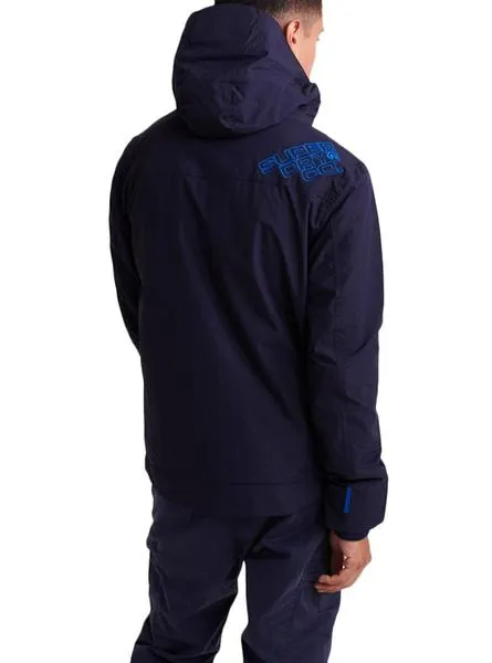 cazadora superdry windattacker azul para hombre