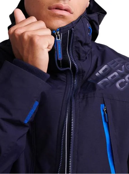 cazadora superdry windattacker azul para hombre