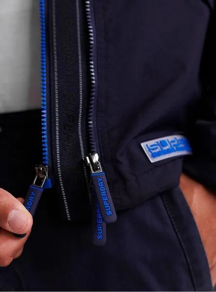 cazadora superdry windattacker azul para hombre