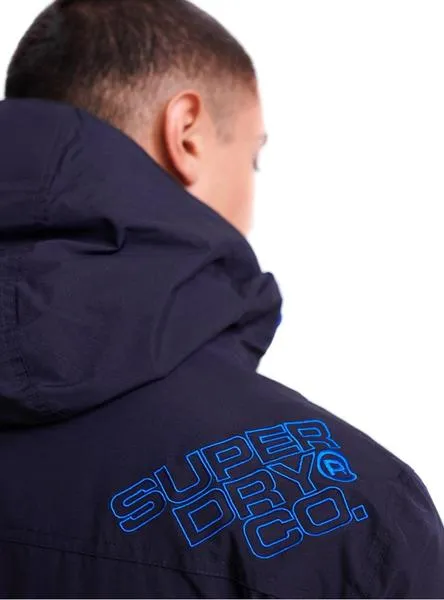 cazadora superdry windattacker azul para hombre