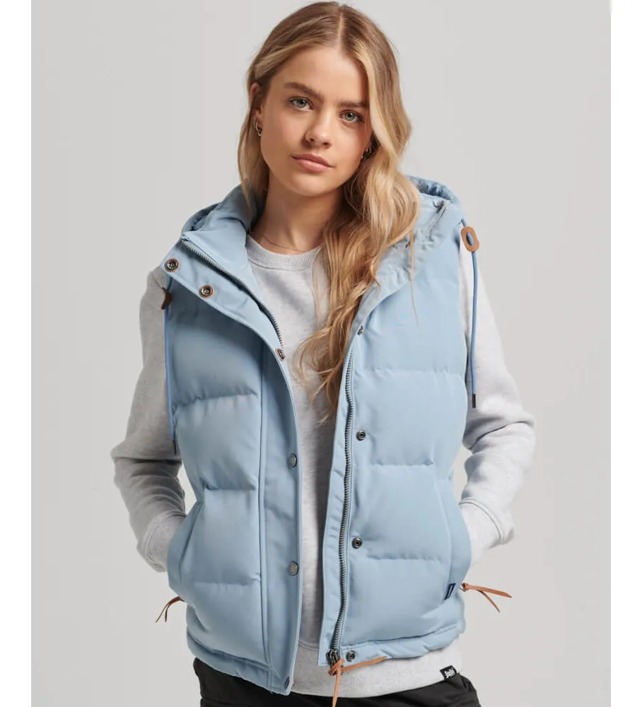 Chaleco con capucha Vintage Everest azul