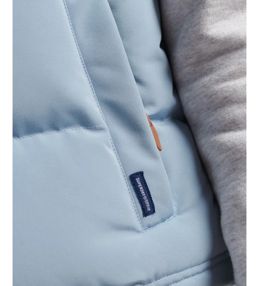 Chaleco con capucha Vintage Everest azul