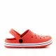 chanclas QUETS!  rojas con línea negra